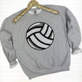 Volleyball Sequin Patch Sweatshirt T-Shirts, Hoodie | PureTeeCo.com