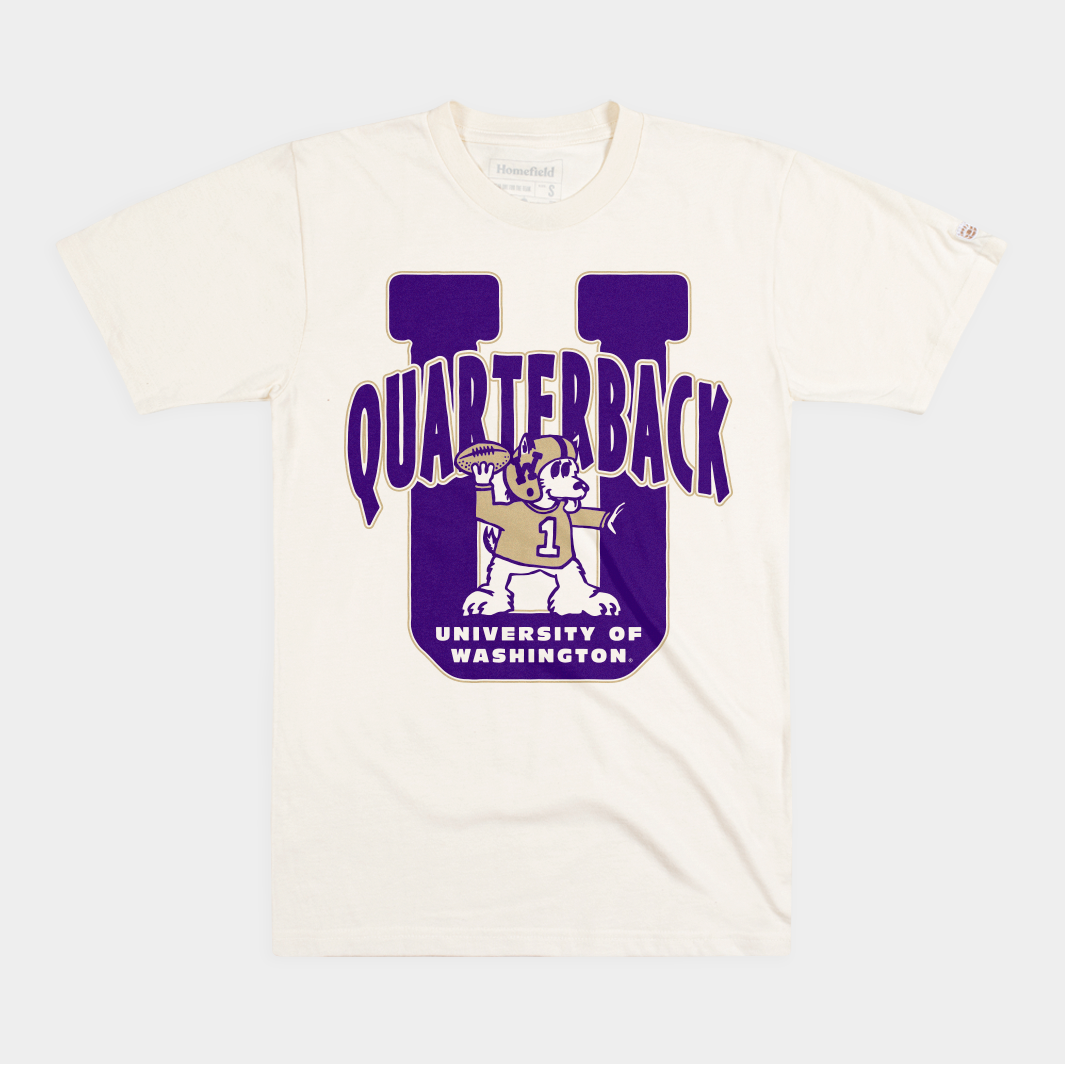 Washington Huskies Football "Quarterback U" Tee Hoodie, Sweatshirt | PureTeeCo.com