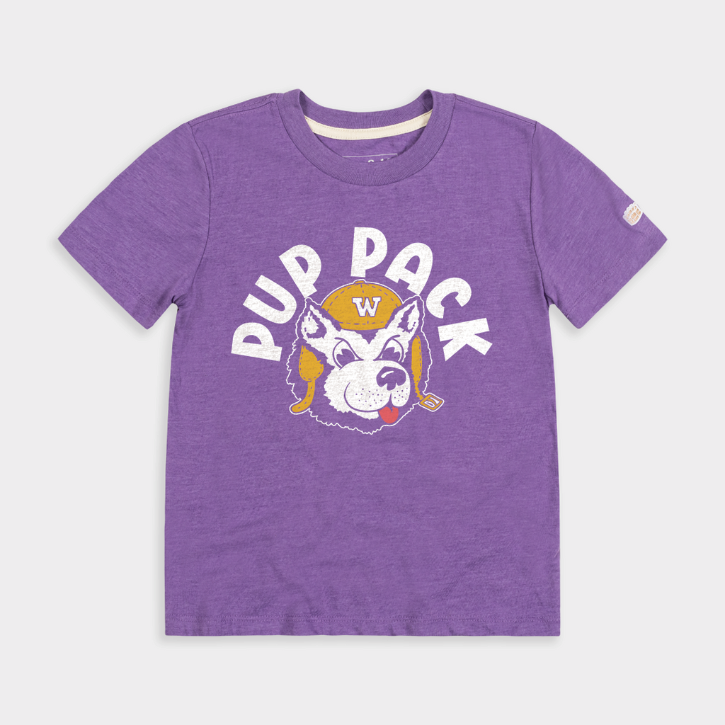 Washington "Pup Pack" Youth Tee Hoodie, Sweatshirt | PureTeeCo.com
