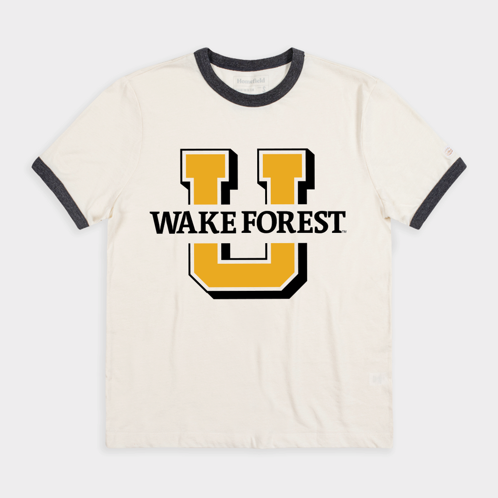 Wake Forest Retro Ringer Tee Hoodie, Sweatshirt | PureTeeCo.com