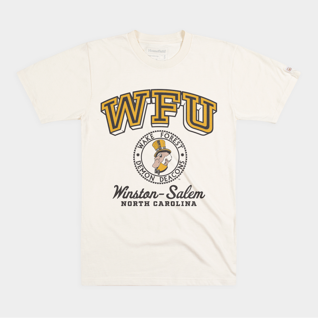 Wake Forest Vintage "WFU" Tee Hoodie, Sweatshirt | PureTeeCo.com (Image 1)