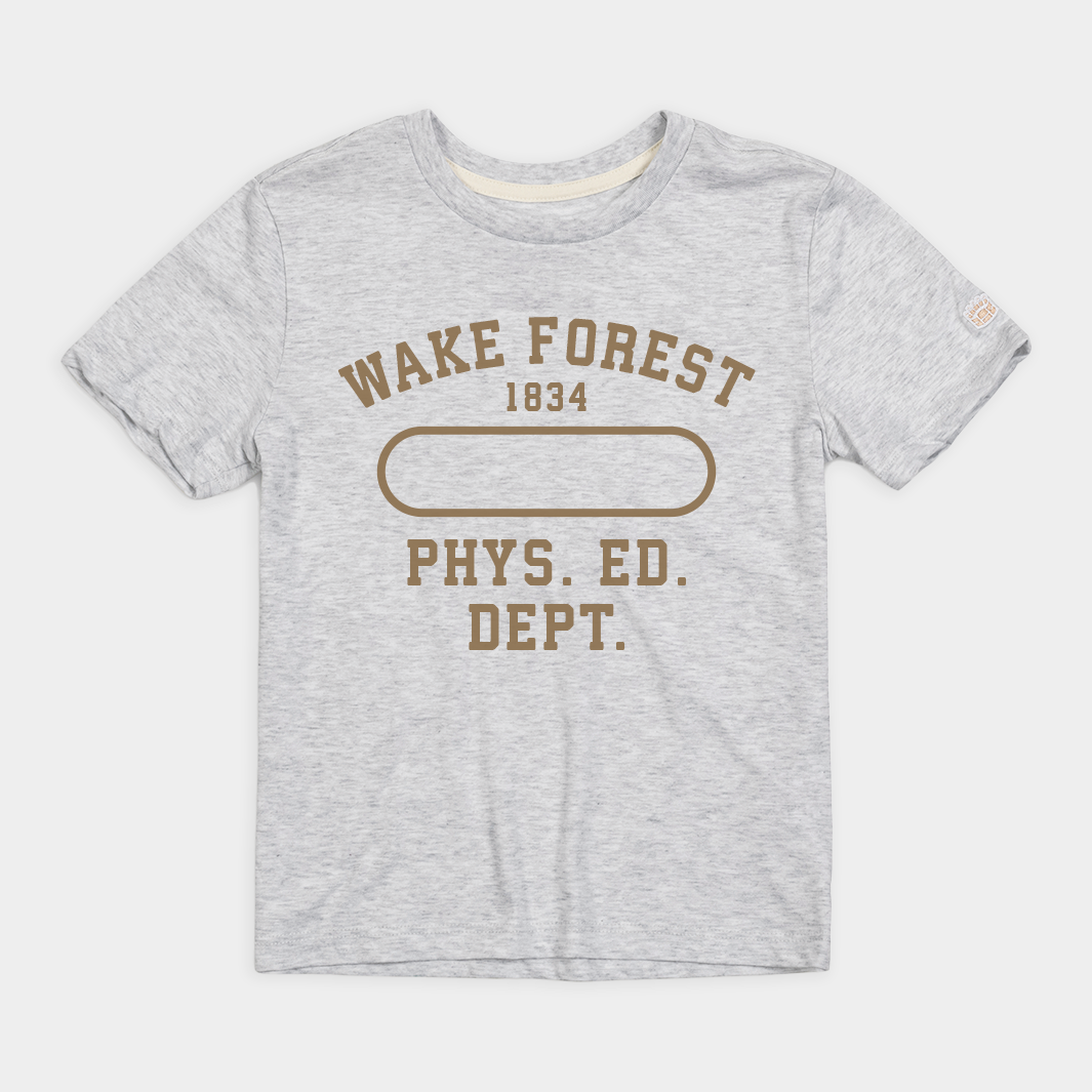 Wake Forest Vintage Phys Ed Youth Tee Hoodie, Sweatshirt | PureTeeCo.com
