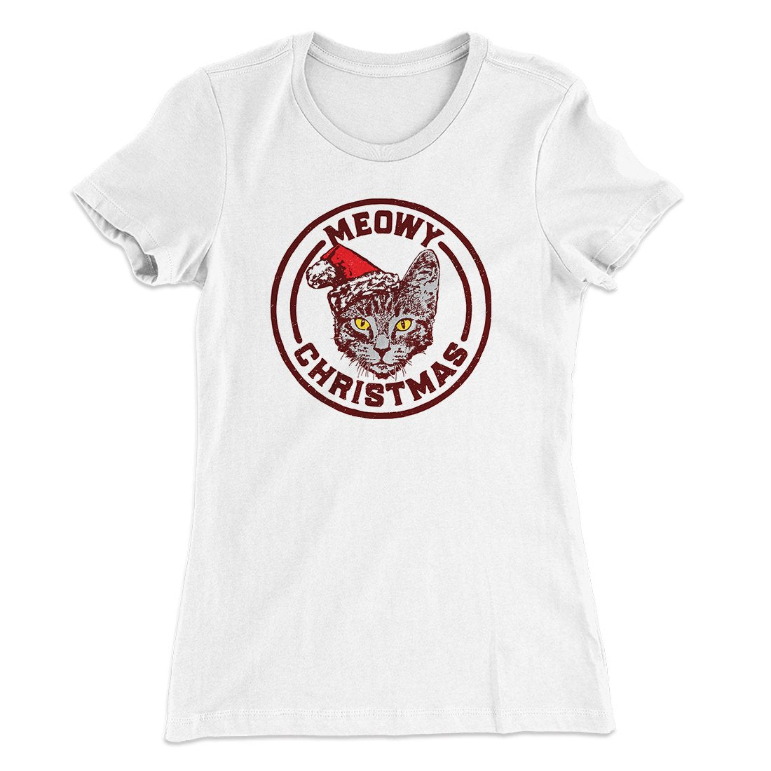 Meowy Christmas Women's T-Shirt Hoodie, Sweatshirt | PureTeeCo.com (Image 4)