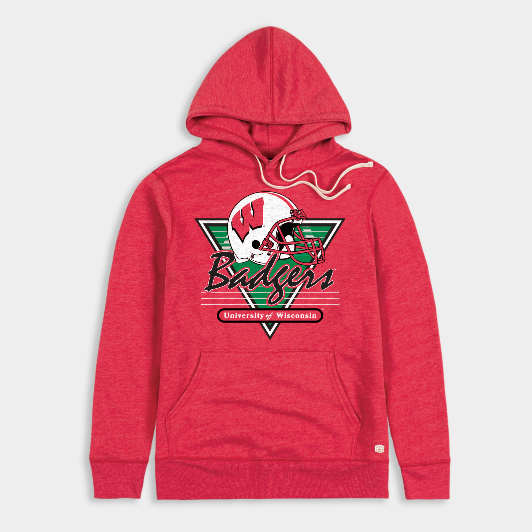 1990s-Inspired Wisconsin Badgers Football Hoodie T-Shirts, Sweatshirt | PureTeeCo.com