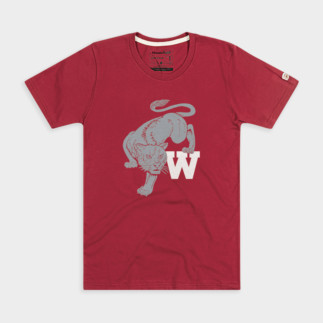 Vintage WSU Cougar Tee Style001 Hoodie, Sweatshirt | PureTeeCo.com (Image 1)