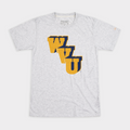 Vintage WVU Block Basketball Logo Tee Style001 Hoodie, Sweatshirt | PureTeeCo.com