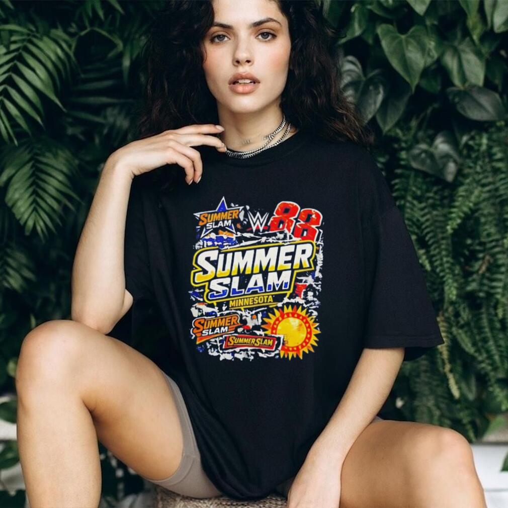 WWE SummerSlam Minnesota Collage Wrestling vintage shirt