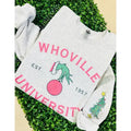 W.Ville University Sweatshirt | Preppy Pink Holiday Christmas Sweatshirt T-Shirts, Hoodie | PureTeeCo.com