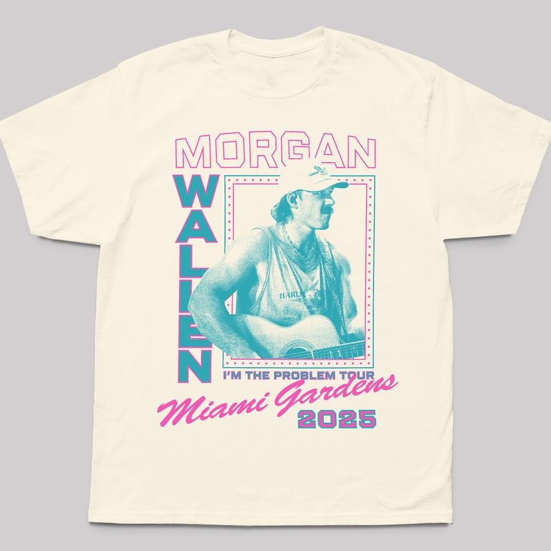 Wallen Tour Exclusive Tee Miami Gradens 2025 Casual Streetwear Styles Summer Trendy Gifts Hoodie, Sweatshirt | PureTeeCo.com