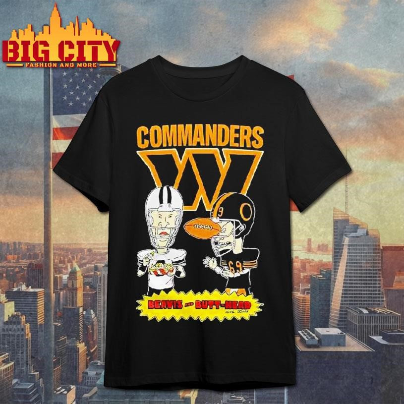 Washington Commanders Beavis And Butt-head 2025 Shirt
