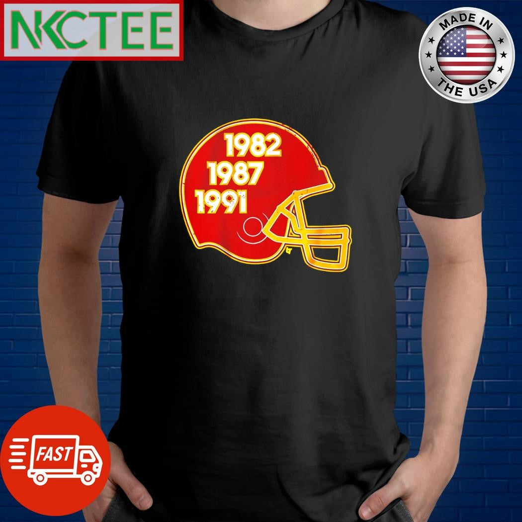 Washington Football Glory Years 1982 1987 1991 Helmet shirt