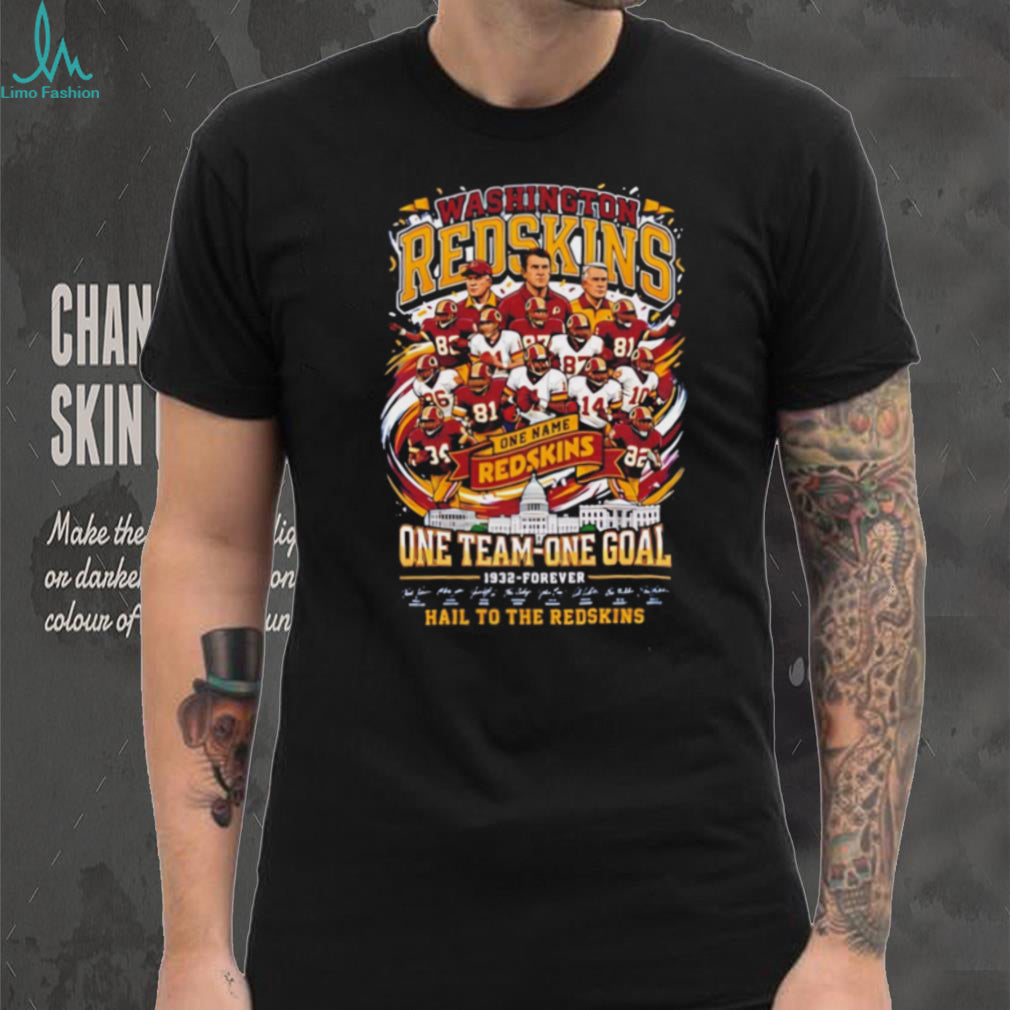 Washington Redskins One Name One Team One Goal 1932 Forever signature shirt