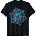 Watercolor Mandala Sacred Fractal Geometry Art Good Vibe T-Shirt Made in USA Hoodie, Sweatshirt | PureTeeCo.com