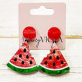 Watermelon Glitter Stud Earrings T-Shirts, Hoodie, Sweatshirt | PureTeeCo.com
