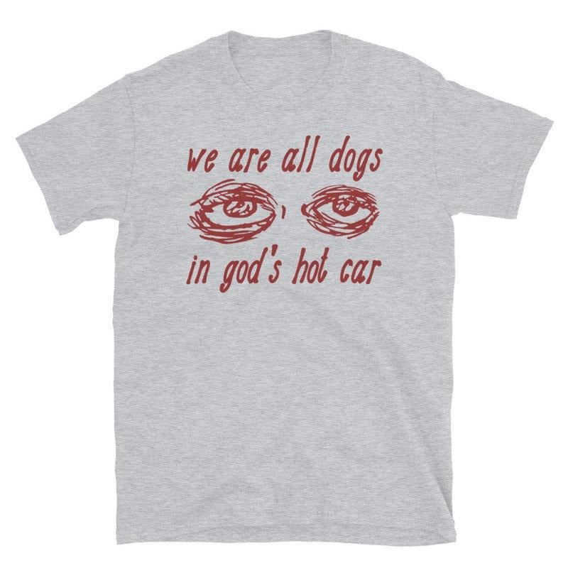We Are All Dogs In God's Hot Car - Oddly Specific Meme T-Shirt Hoodie, Sweatshirt | PureTeeCo.com