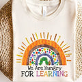We Are Hungry For Learning Shirt, Back To School Gift, 1st Day Of School, Funny Teacher Shirt, Teacher Gifts, Teacher...