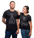 We Are In Love Shirt Couple Him And Her T-shirt Hoodie, Sweatshirt | PureTeeCo.com