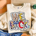 We Back Teacher Shirt, Back To School Shirt, Teacher Shirt Shirt Hoodie, Sweatshirt | PureTeeCo.com