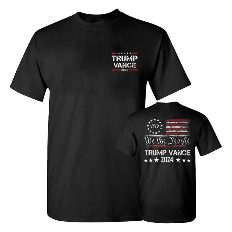 We The People Trump Vance 2024 T-Shirt, Trump Vance 2024 President T-Shirt, Trump Supporter Re-Election T-Shirt, Trump...