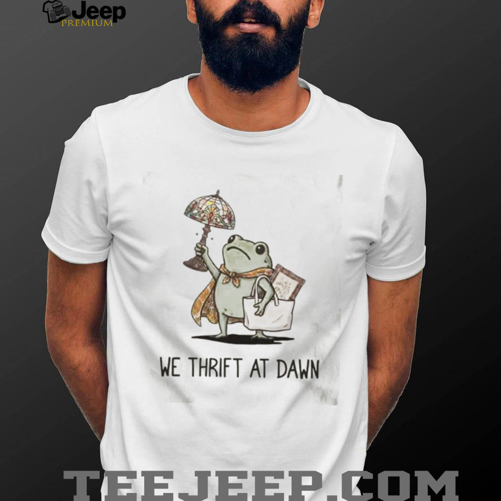 We Thrift At Dawn Frog Stained Glass Lamp Shirt