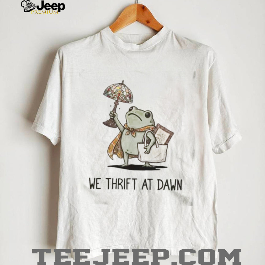 We Thrift At Dawn Frog Stained Glass Lamp Shirt