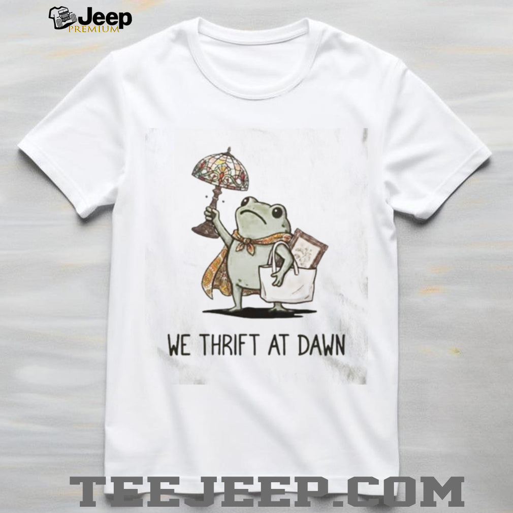 We Thrift At Dawn Frog Stained Glass Lamp Shirt