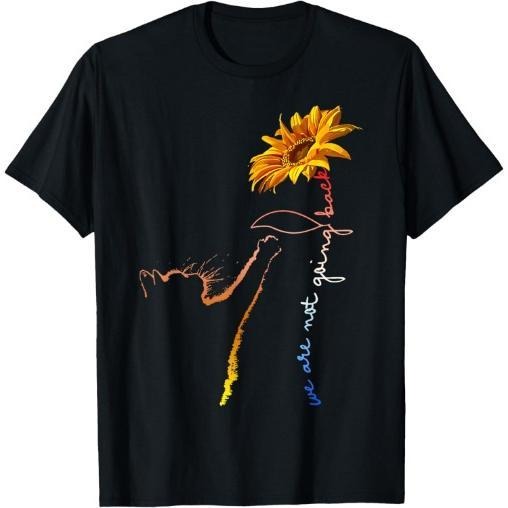 We are Not Going Back Cute Cat Sunflower Kamala-Harris T-Shirt Made in USA Hoodie, Sweatshirt | PureTeeCo.com