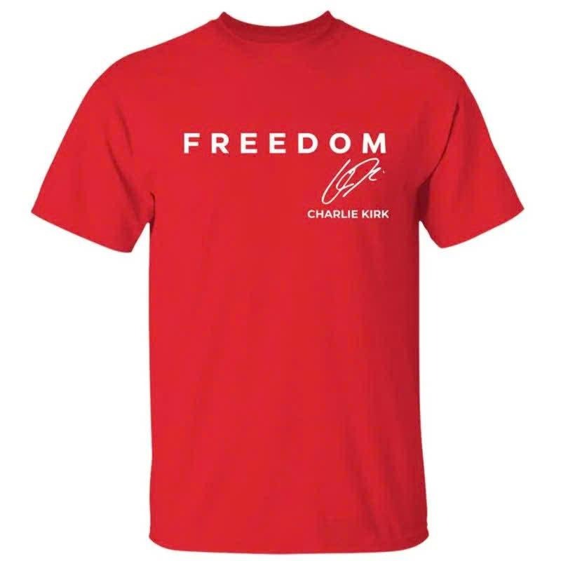 Wear Red on October 14th as CJK Day T-Shirt, C.K. Birthday Tee, Charlie Kirk Shirt, Graphic Design Unisex Cotton T-shirt...