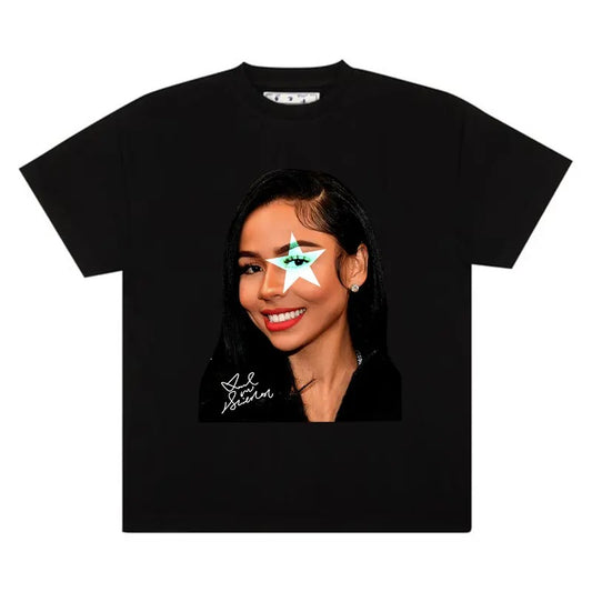 Wear Your Star Power - The Mariah Star Signature Graphic Tee That Shines Bright