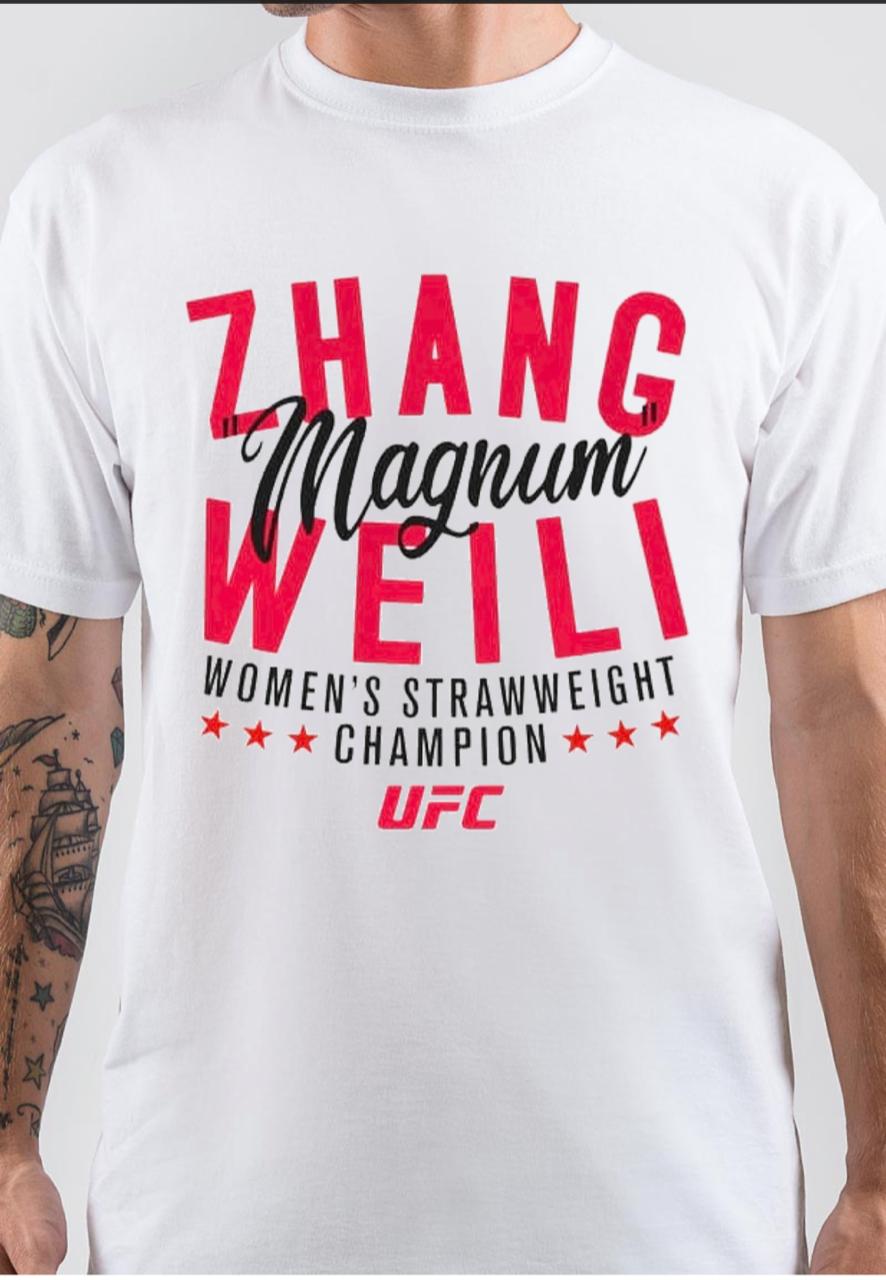 Weili Zhang White T-Shirt Hoodie, Sweatshirt | PureTeeCo.com