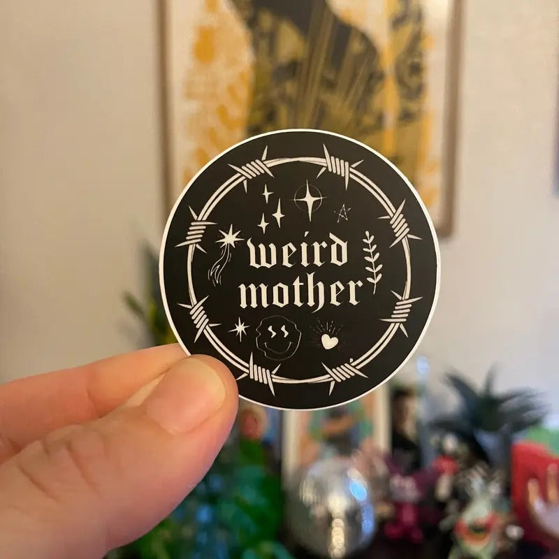 Weird Mother 90s tattoo vinyl sticker, smaller at 2x2 inch T-Shirts, Hoodie, Sweatshirt | PureTeeCo.com