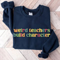 Weird Teachers Build Characters, Teacher Shirt, Teacher Gift, Funny Teacher Shirt Cotton Menswear Soft Breathable Hoodie,...