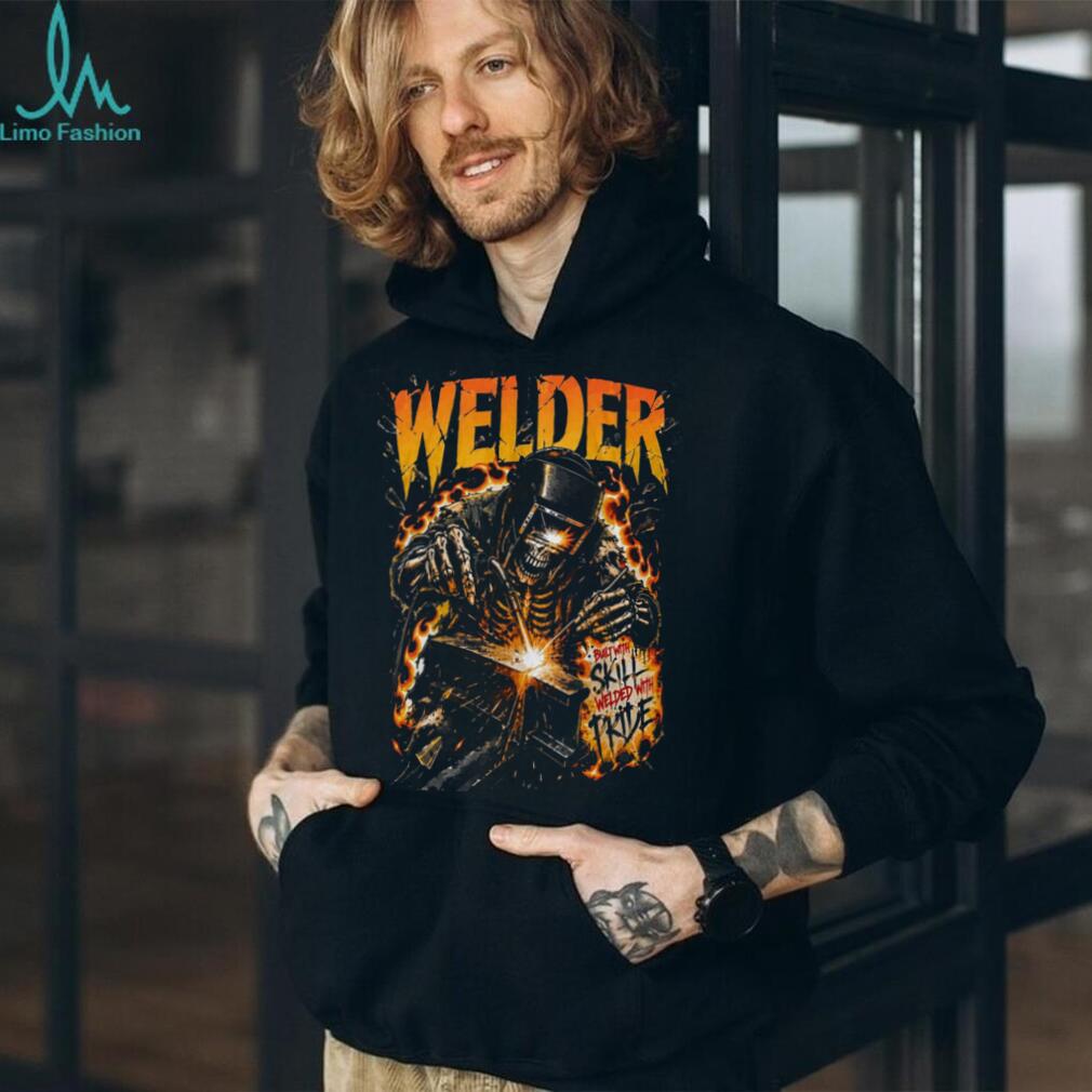 Welder Skull Built With Skill And Pride Heavy Duty Shirt