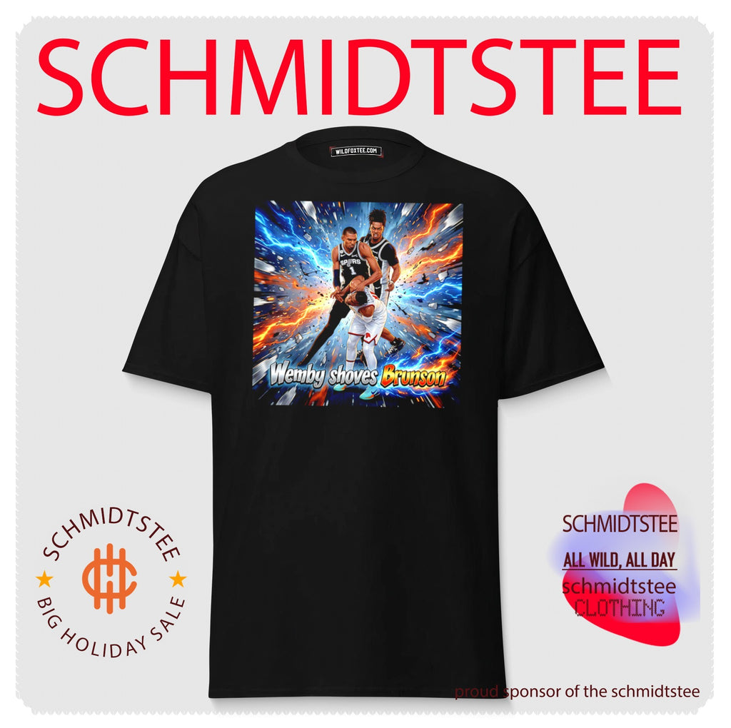 Wemby shoves Brunson 2026 NBA Finlas funny shirt