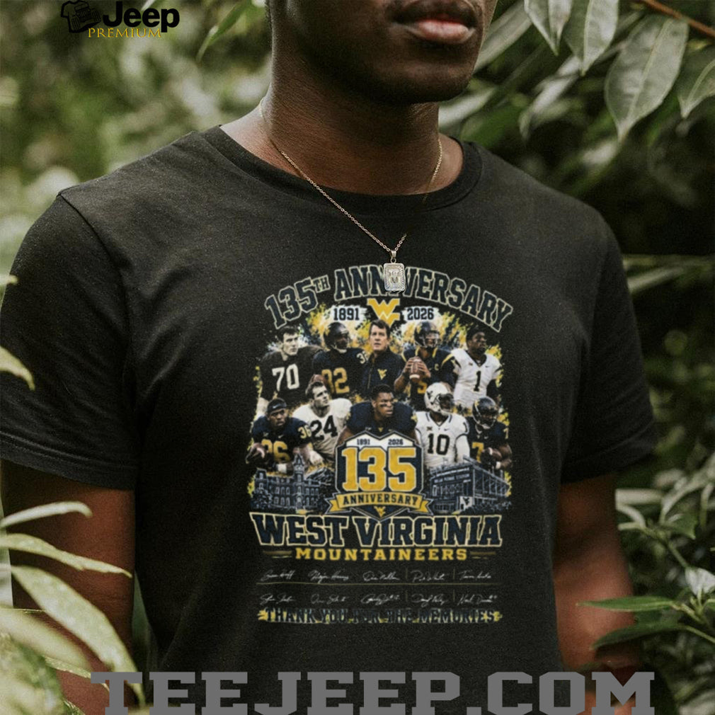 West Virginia Mountaineers 135th Anniversary 1891 2026 Football Shirt