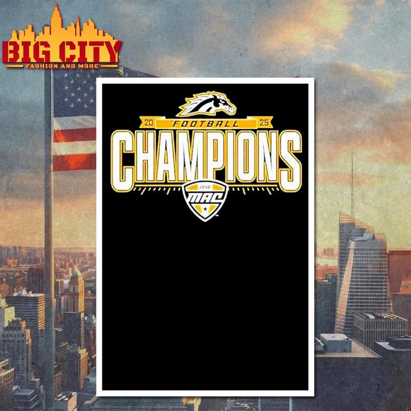 Western Michigan Broncos 2025 MAC Football Champions Shirt