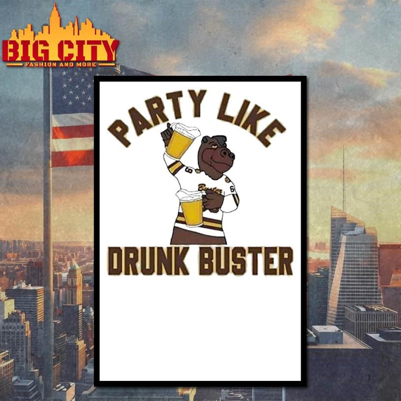 Western Michigan Broncos Hockey Party Like Drunk Buster Shirt