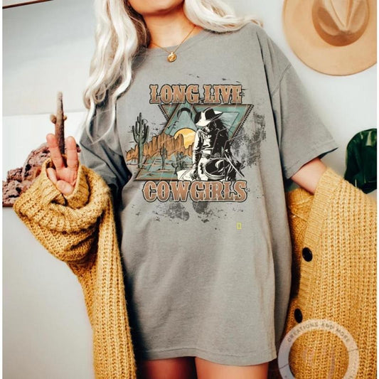 Western Shirt, Long Live Cowgirls Shirt, Cowgirls Shirt, Retro Western Shirt, Country Western Shirt NZALX