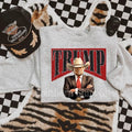 Western Trump Sweatshirt | Ash Gray Sweatshirt T-Shirts, Hoodie | PureTeeCo.com