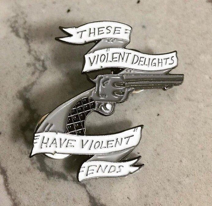 Westworld Inspired Gun and banner, soft enamel pin T-Shirts, Hoodie, Sweatshirt | PureTeeCo.com