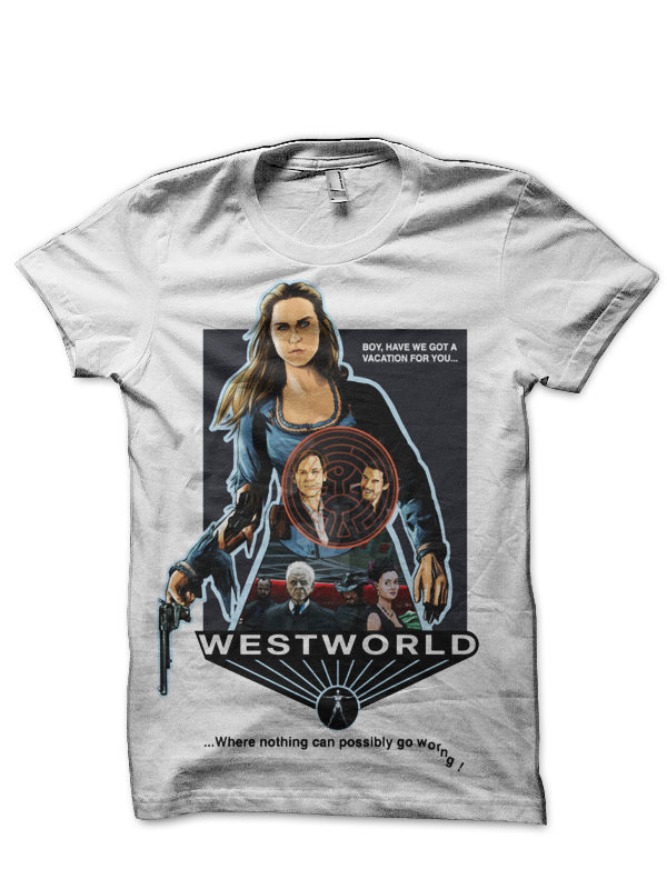 Westworld White T-Shirt Style004 Hoodie, Sweatshirt | PureTeeCo.com