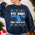 Whale Ugly Christmas Holiday Sweatshirt, Find Your Dad Sweater, Holiday Movie Apparel, Funny Christmas Crewneck, Whale...
