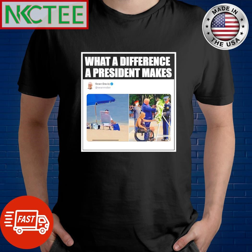 What a difference a president makes Joe Biden vs Donald Trump shirt