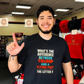 What’s the difference between Trump and a flying pig the letter f shirt