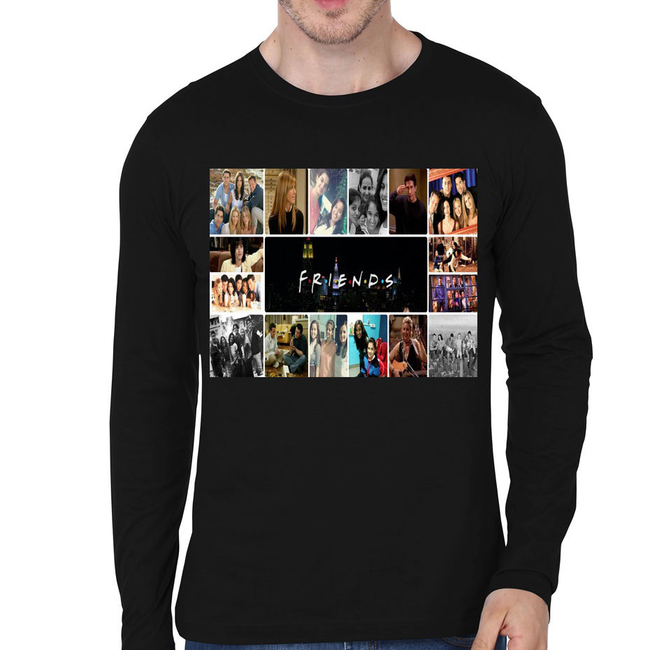 Friends Black Full Sleeve Tee Hoodie, Sweatshirt | PureTeeCo.com