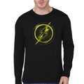 Flash Black Full Sleeve T-Shirt Hoodie, Sweatshirt | PureTeeCo.com
