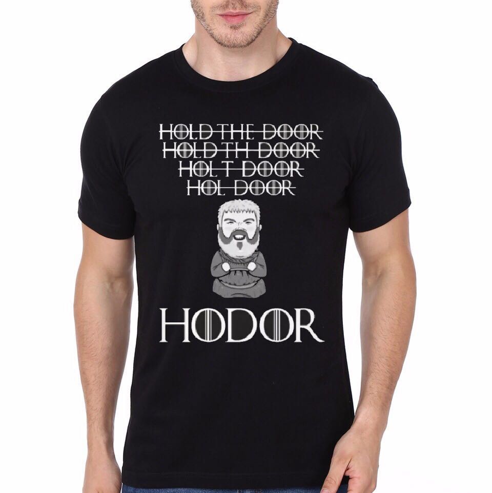 Hodor Black Tee Hoodie, Sweatshirt | PureTeeCo.com
