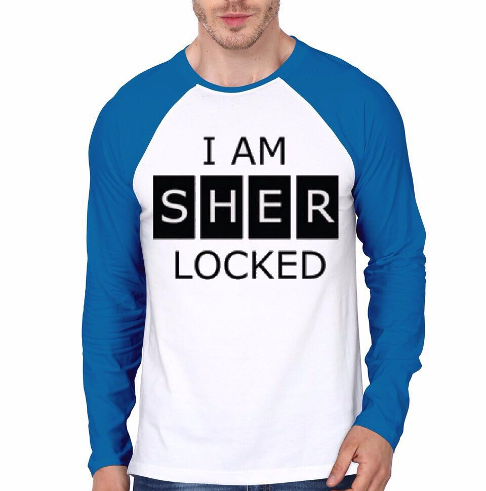 Sherlock Raglan Tee Hoodie, Sweatshirt | PureTeeCo.com