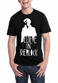 Believe In Sherlock Black T-Shirt Hoodie, Sweatshirt | PureTeeCo.com