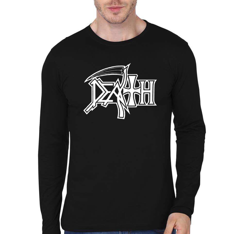 Death Band Black Full Sleeve T-Shirt Hoodie, Sweatshirt | PureTeeCo.com